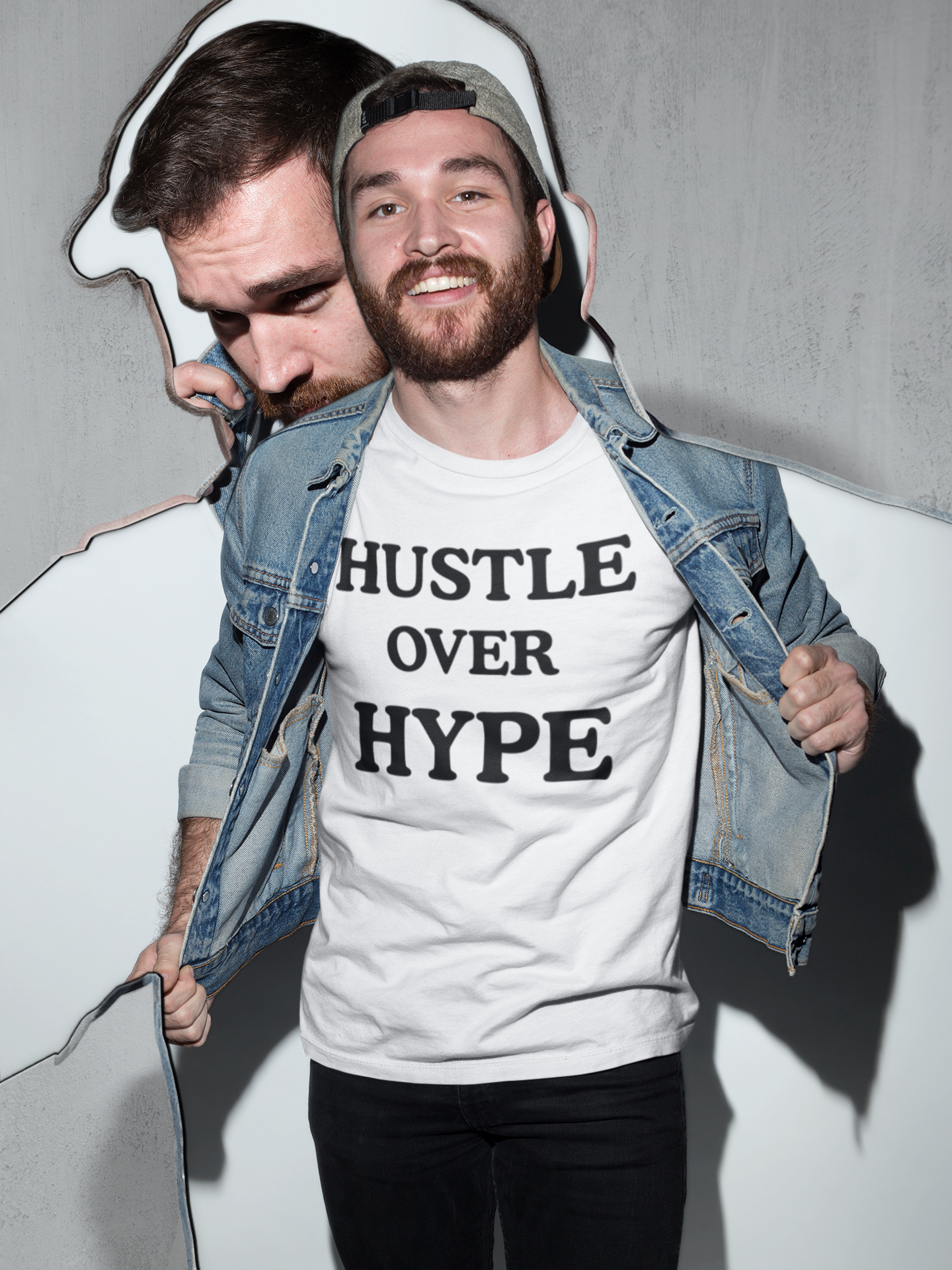 Hustle Over Hype Tee - Men's Statement Shirt