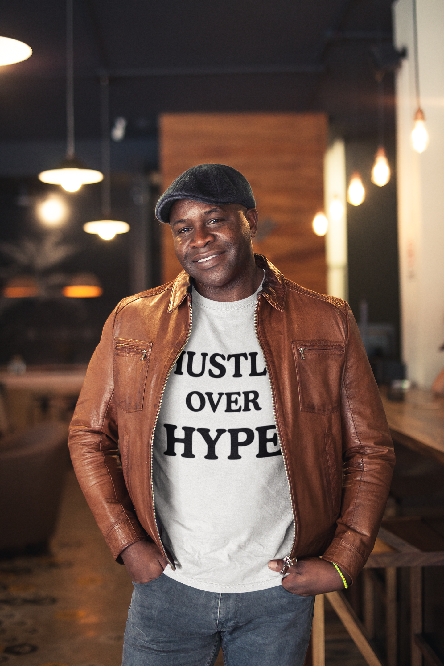 Hustle Over Hype Tee - Men's Statement Shirt